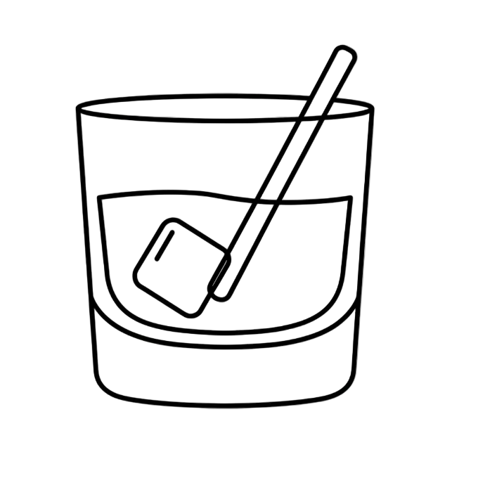 Whiskey Cocktail Glass Icon
